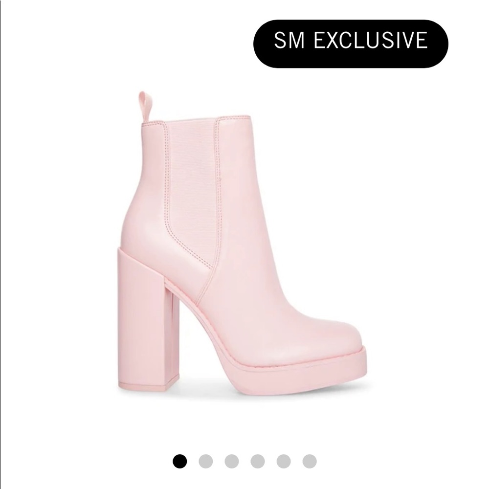 Pink Leather Size 7 Steve Madden Booties